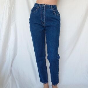 Freeworld Vintage High Rise Dark Wash Mom Jeans